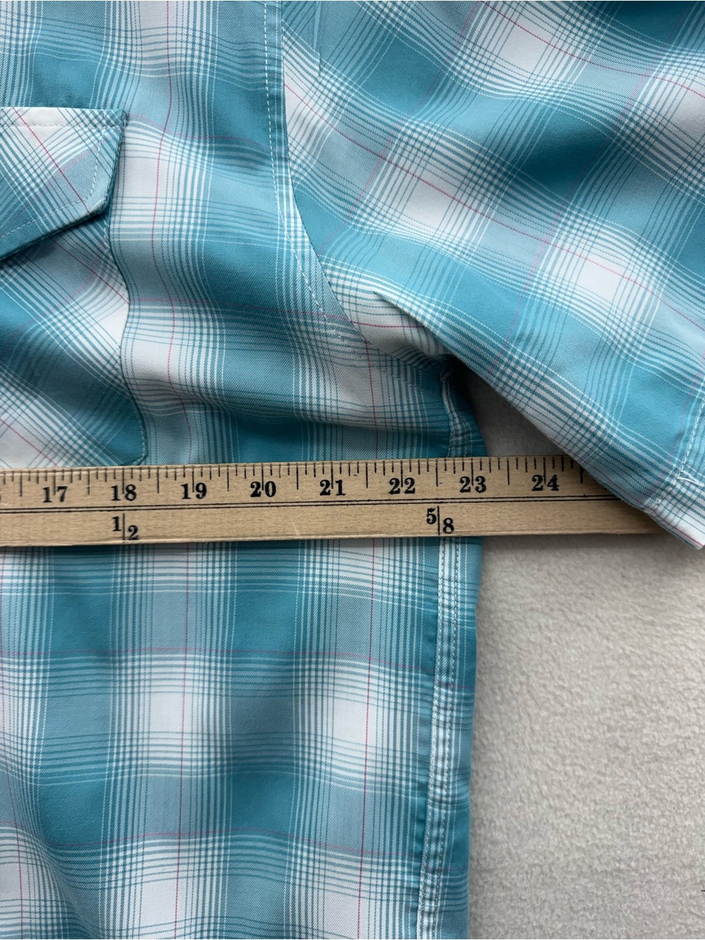 Dixxon Flannel Mens Large Shirt Fria Blue White Plaid D-Lux Bamboo Hipster - Picture 4 of 7
